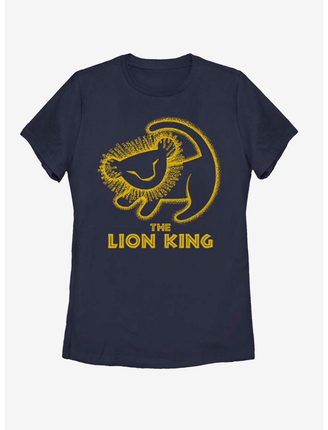 Disney The Lion King Stamp Womens T-Shirt, NAVY, hi-res
