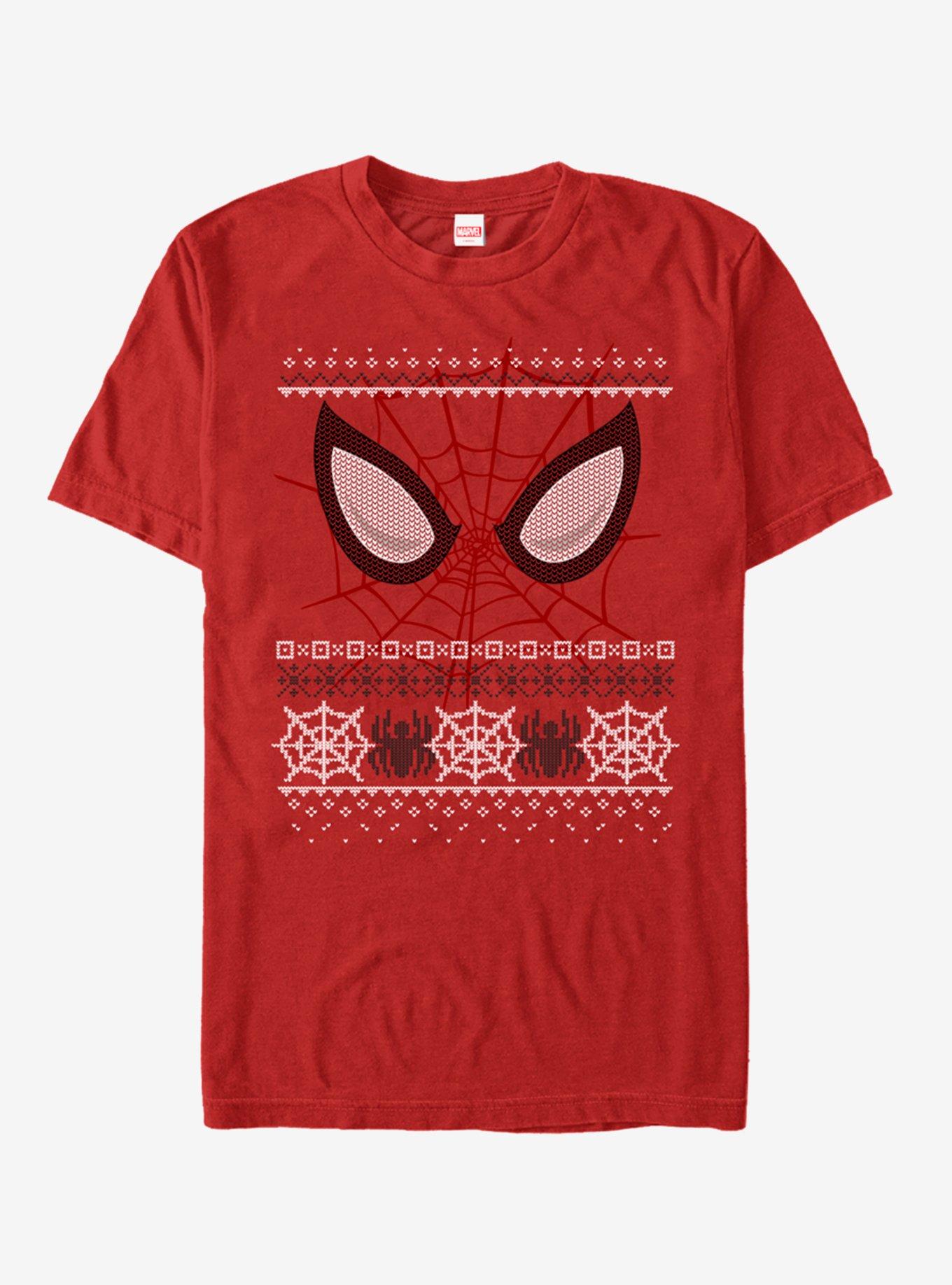 Marvel Spider-Man Sweater Eyes T-Shirt, RED, hi-res