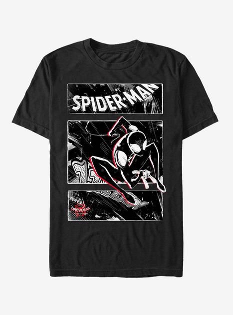 Marvel Spider-Man Street Panels T-Shirt - BLACK | BoxLunch
