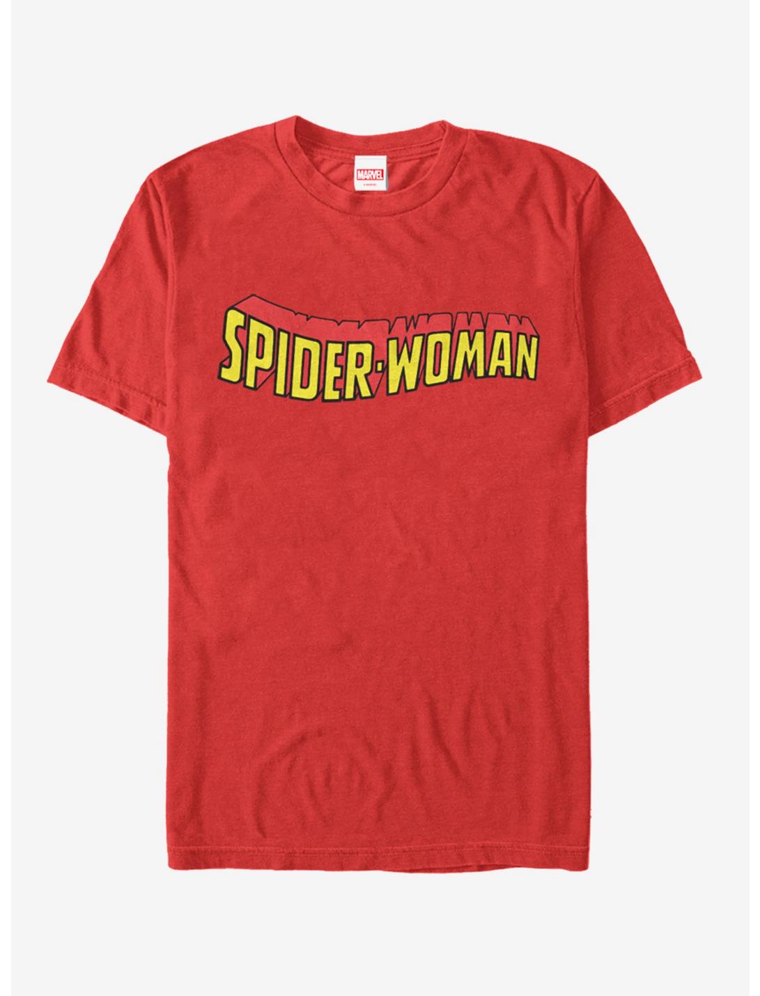 Marvel Spider-Man Spider-Woman Logo T-Shirt, RED, hi-res