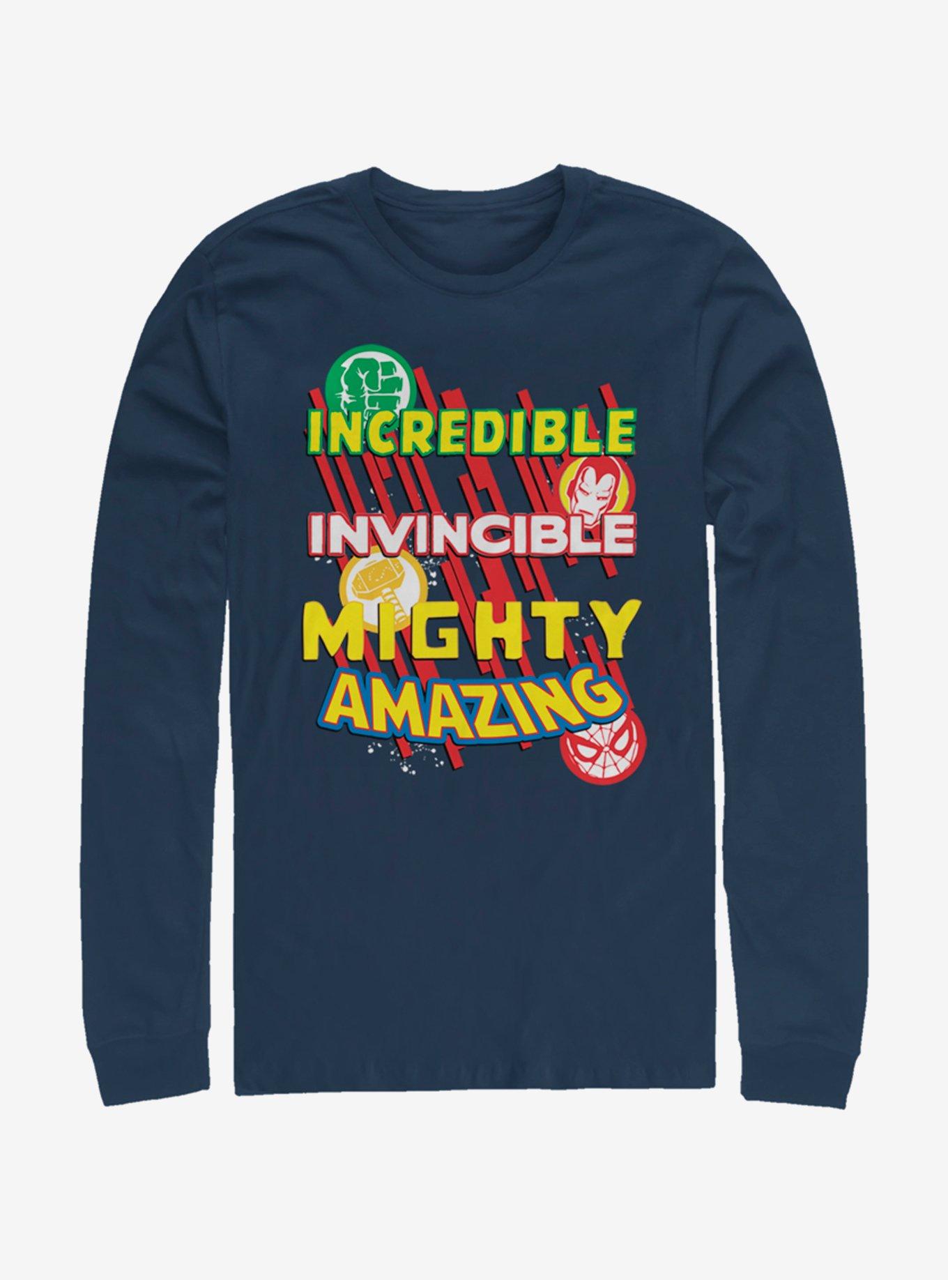 Marvel Avengers Hero Icons Long-Sleeve T-Shirt, , hi-res