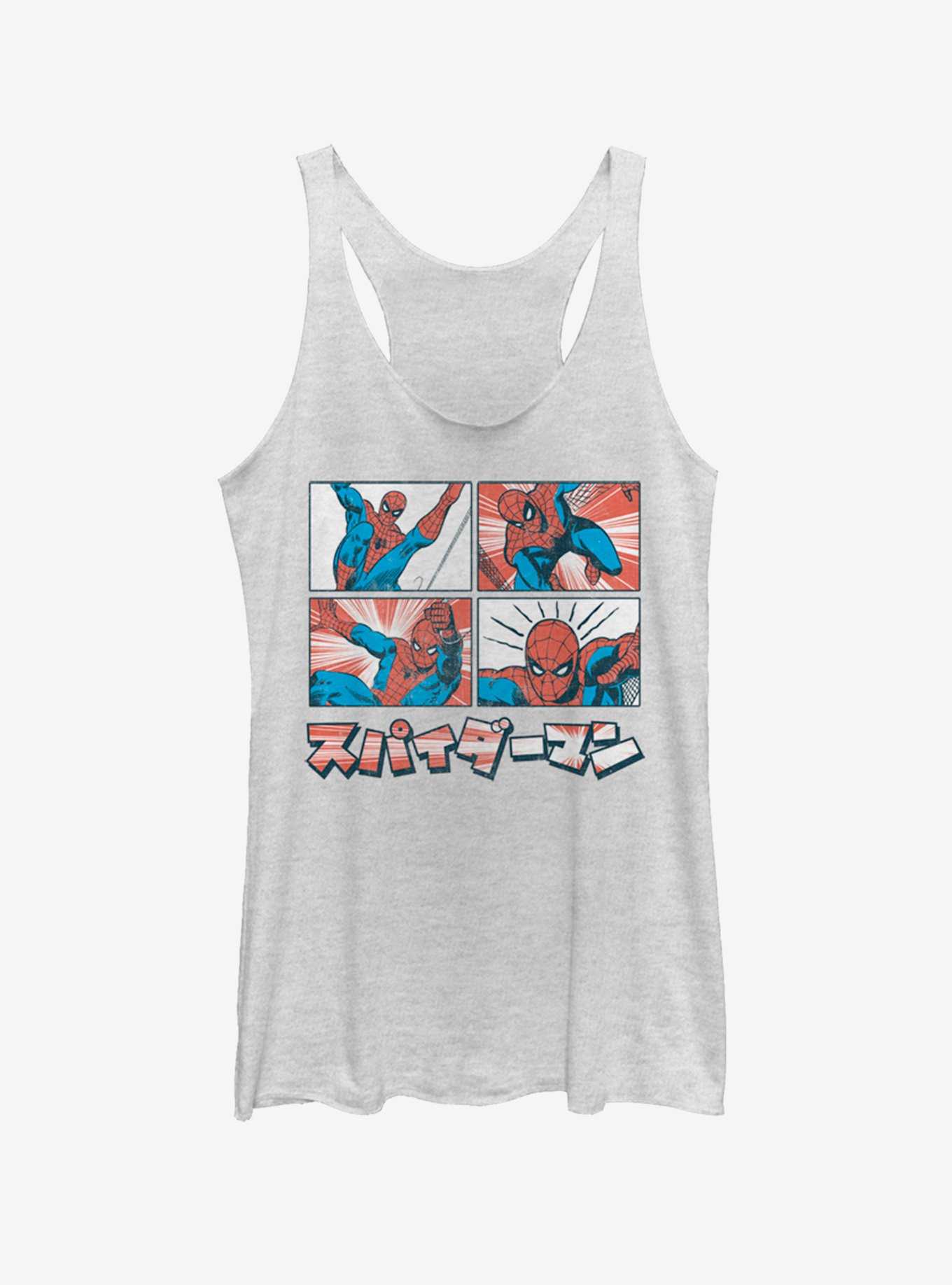 Marvel Spider-Man Japanese Text Womens Tank Top, , hi-res