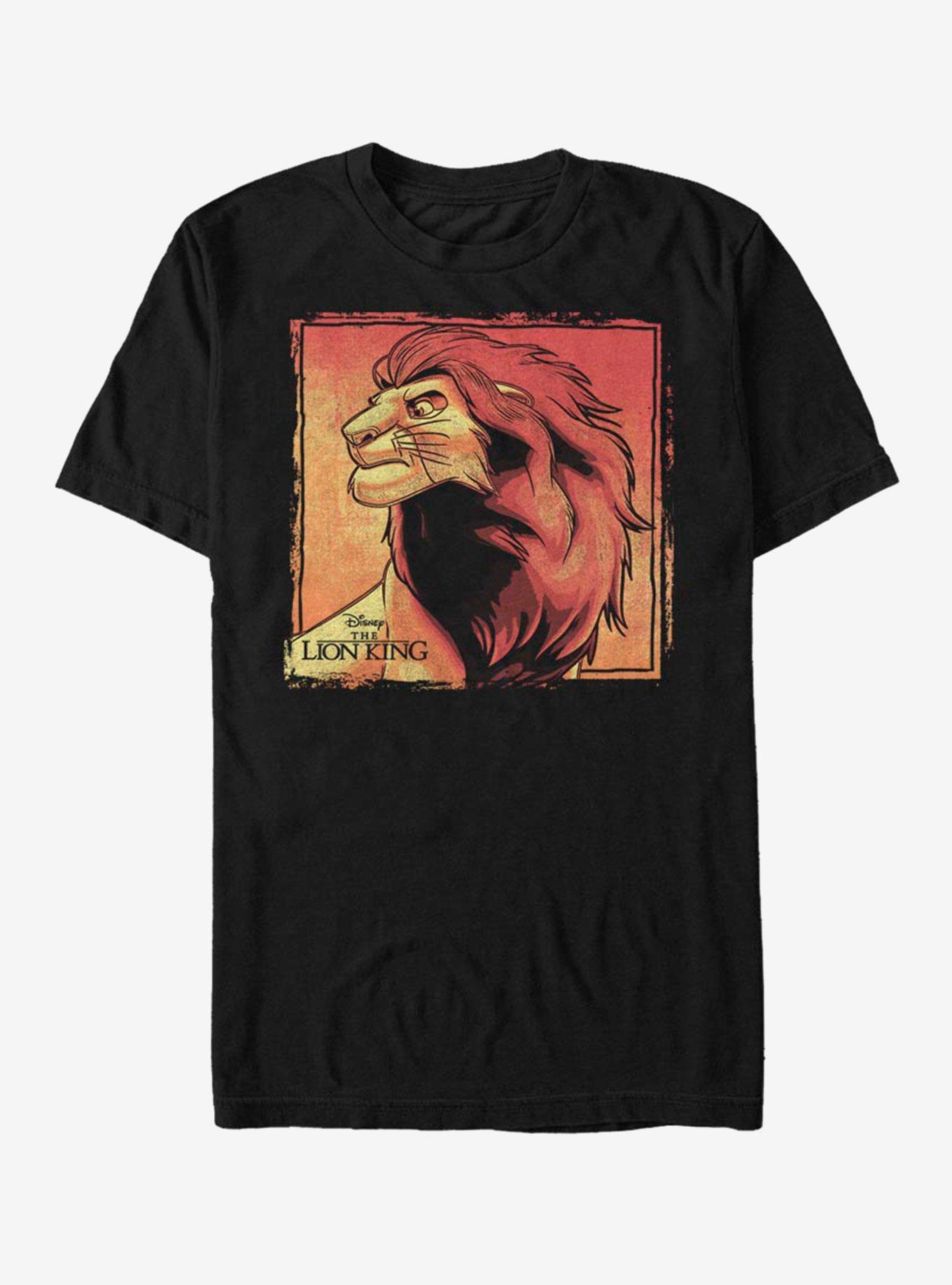 Disney The Lion King Simba The King T-Shirt, BLACK, hi-res