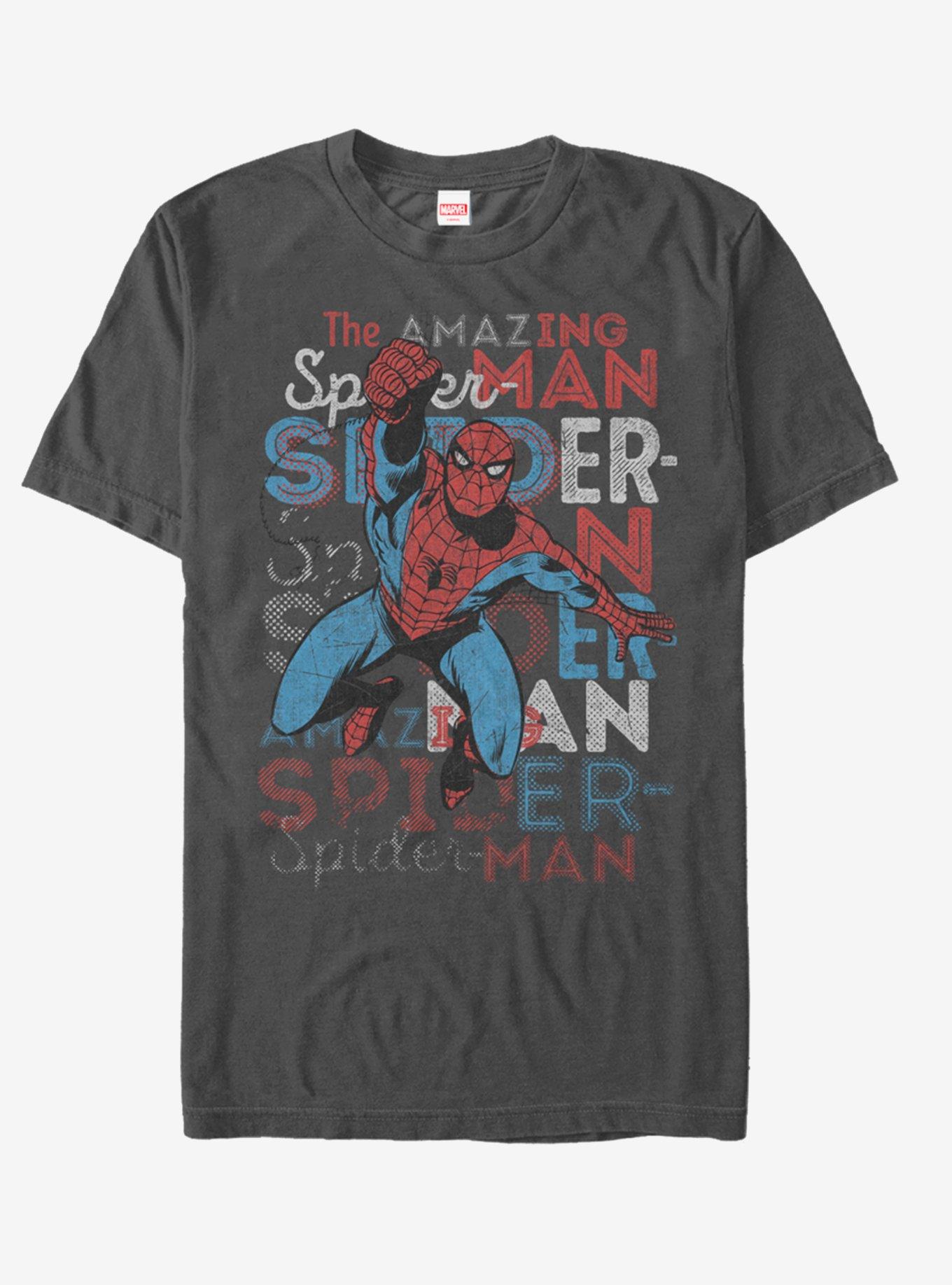 Marvel Spider-Man Script T-Shirt, , hi-res