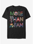Marvel More Than A Fan Letters T-Shirt, BLACK, hi-res