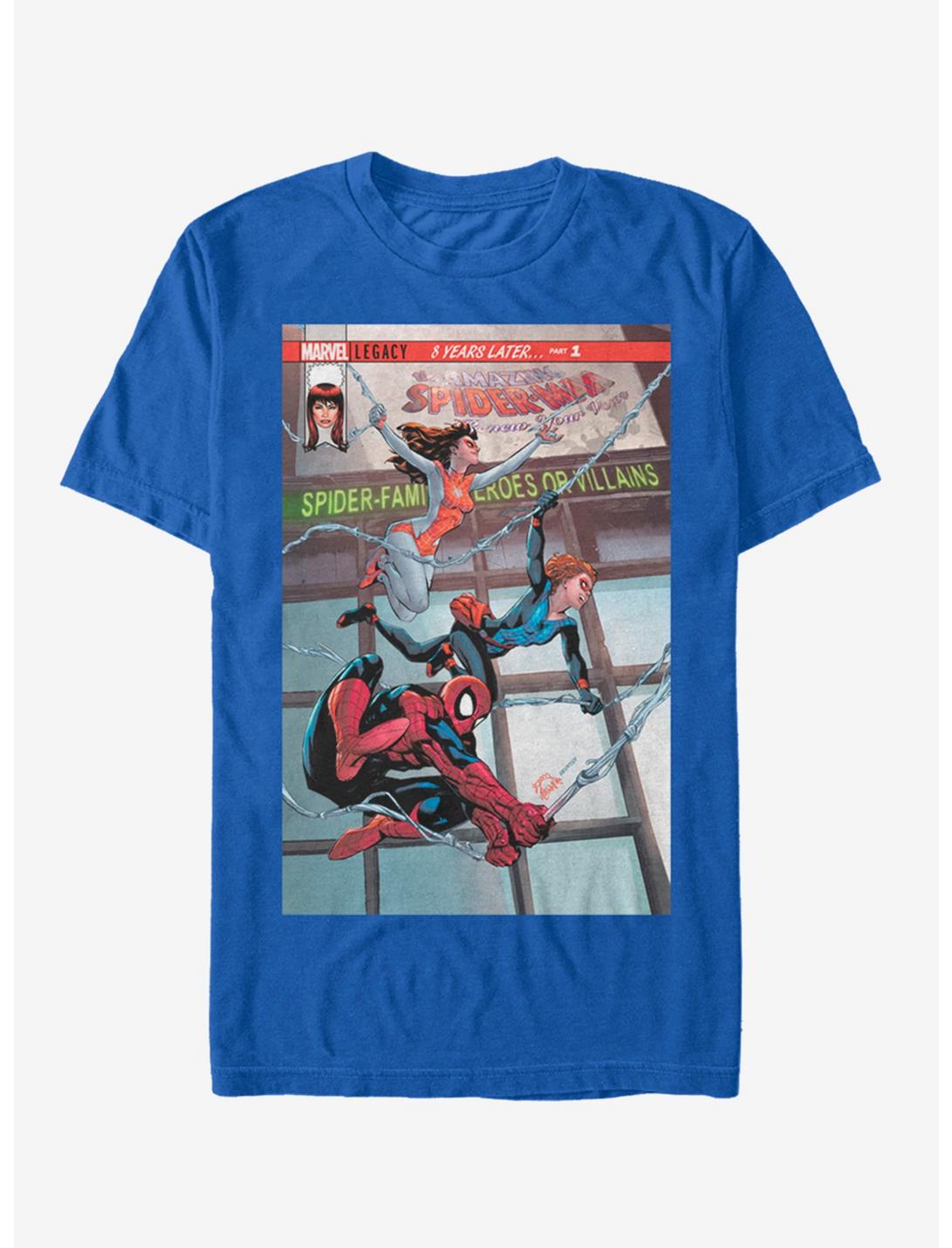 Marvel Spider-Man Spidey Swinging  T-Shirt, ROYAL, hi-res