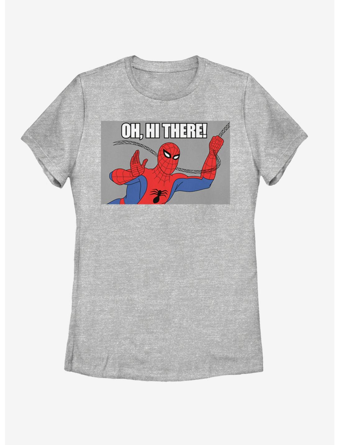 Marvel Spider-Man Oh Hi There Womens T-Shirt, ATH HTR, hi-res