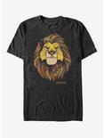 Disney The Lion King 2019 Simba Pattern T-Shirt, BLACK, hi-res