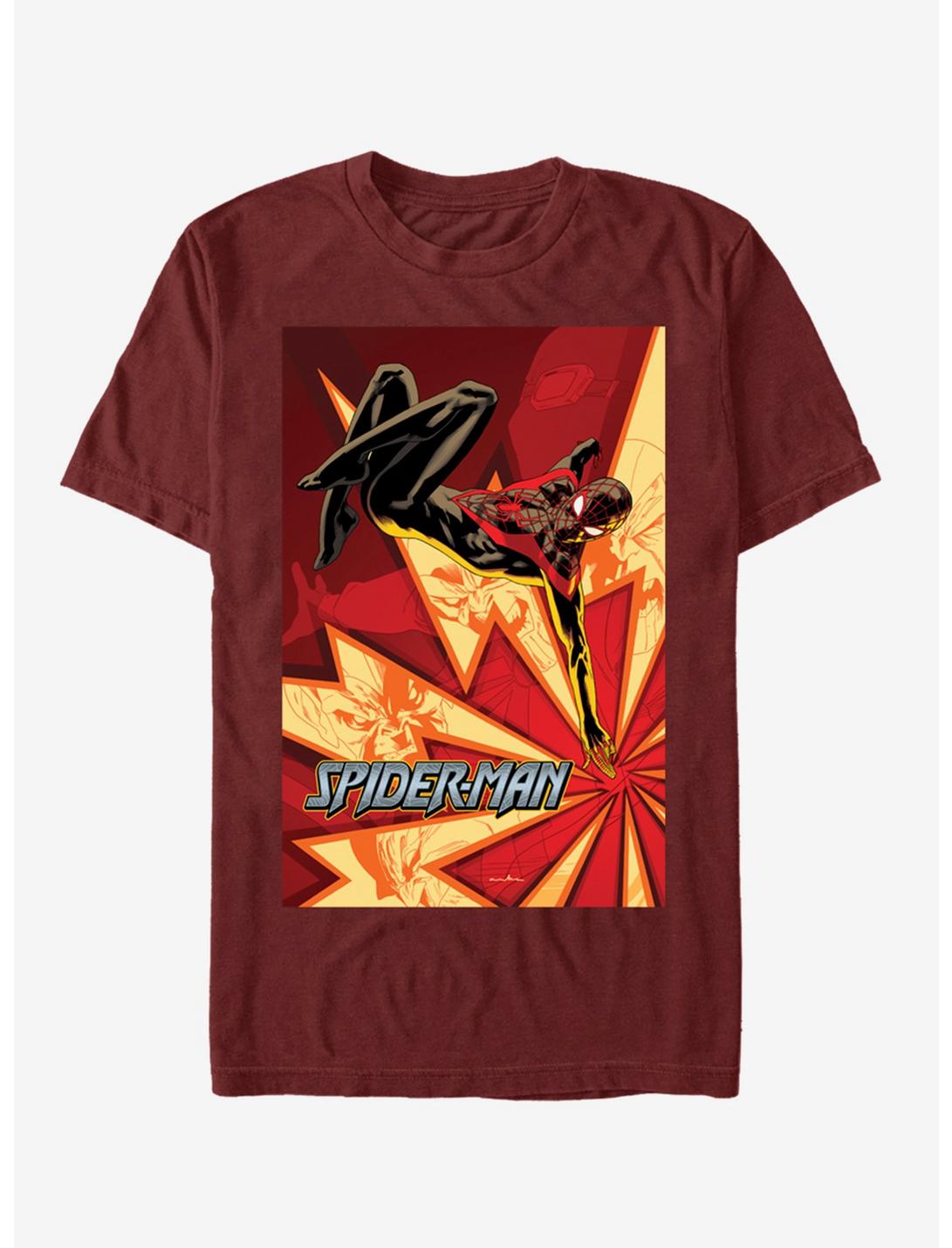 Marvel Spider-Man Lightning T-Shirt, CARDINAL, hi-res