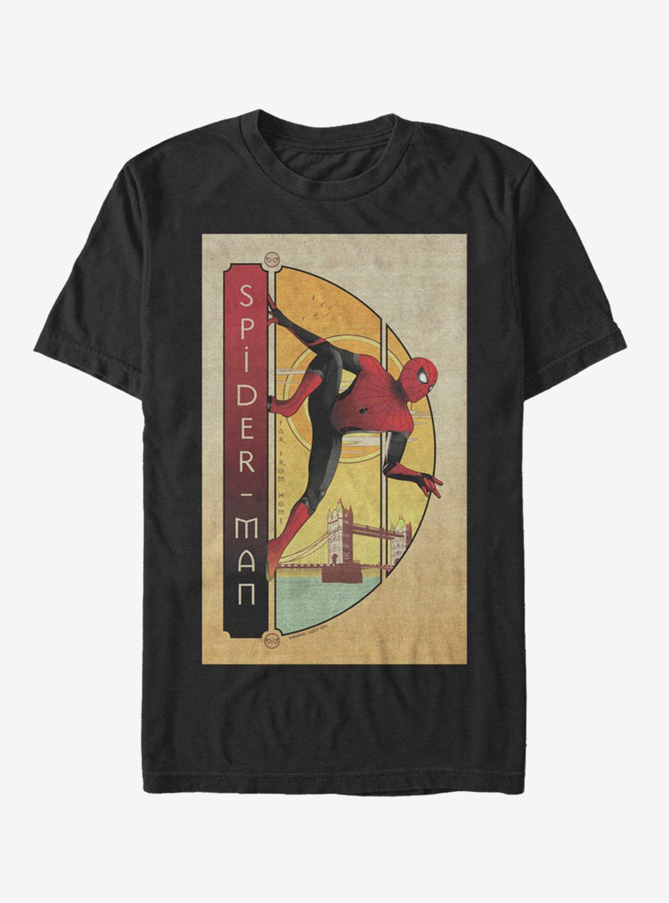 Marvel Spider-Man Bridge T-Shirt, BLACK, hi-res