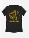 Disney The Lion King Stamp Womens T-Shirt, BLACK, hi-res