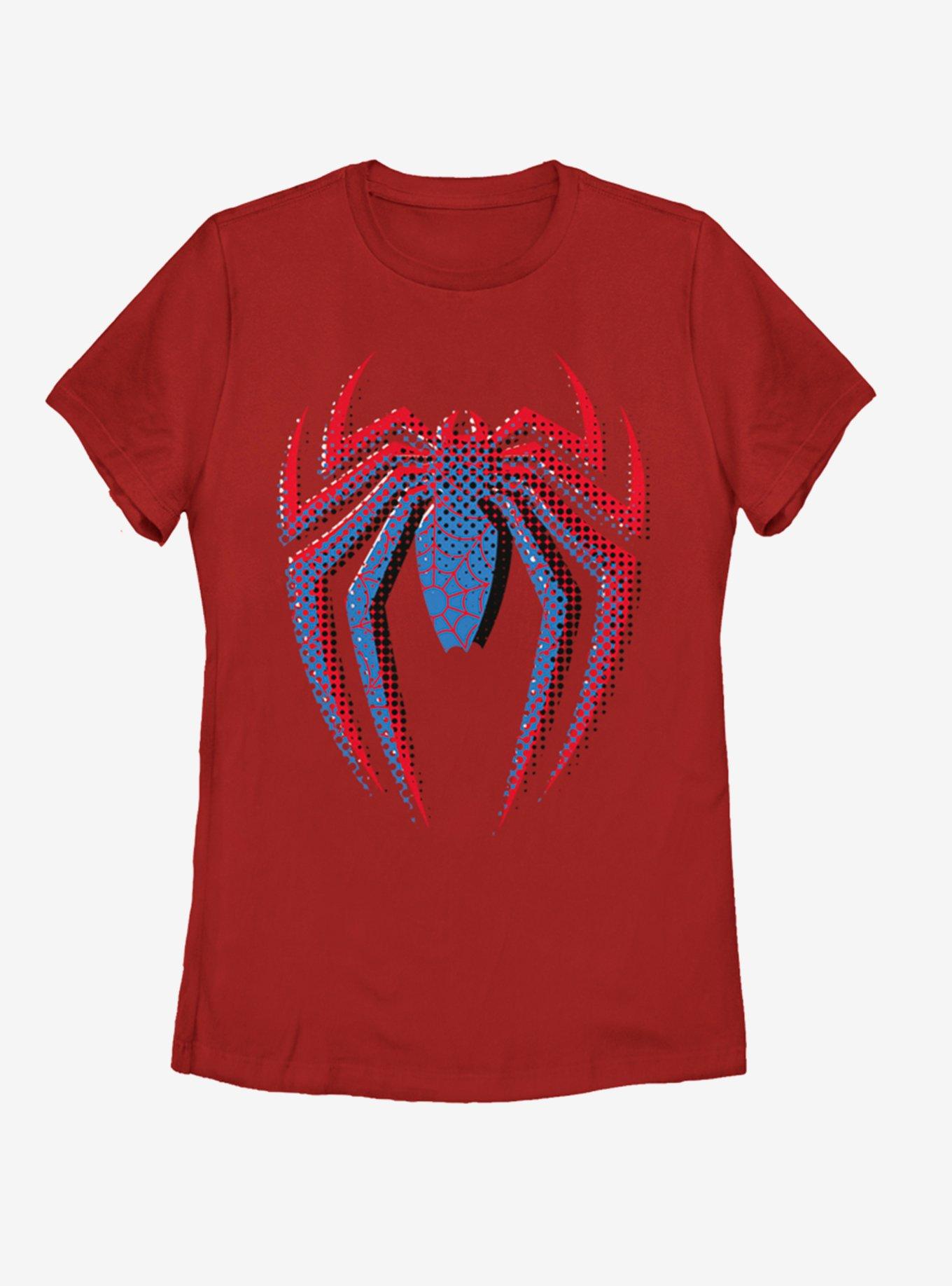 Marvel Spider-Man Layered Logo Womens T-Shirt, , hi-res