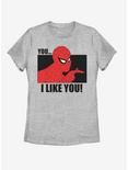 Marvel Spider-Man I Like You Womens T-Shirt, ATH HTR, hi-res