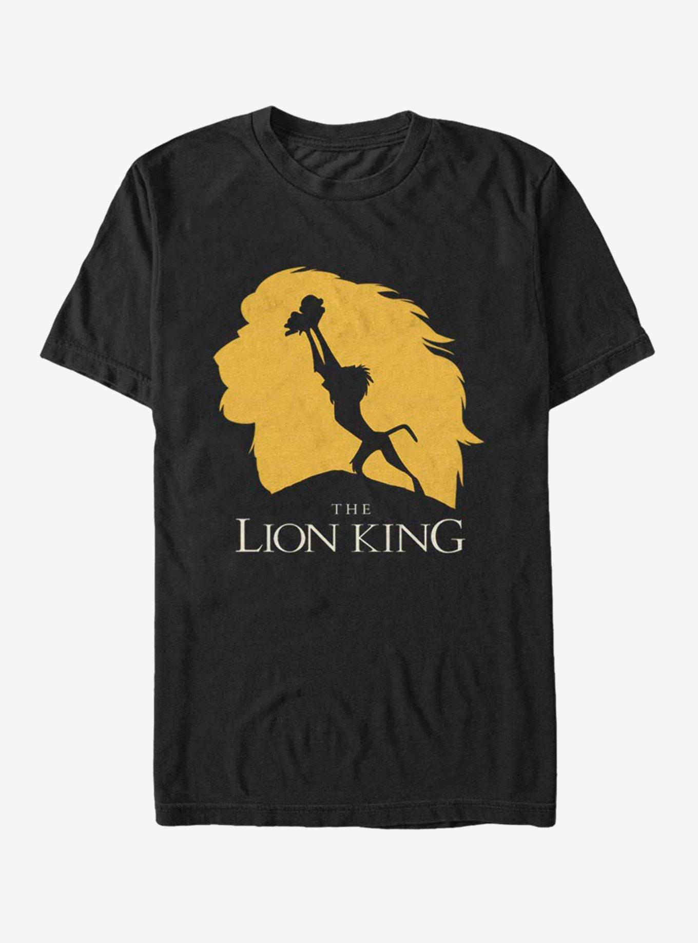 Disney The Lion King Baby Simba Silhouette T-Shirt - BLACK | BoxLunch