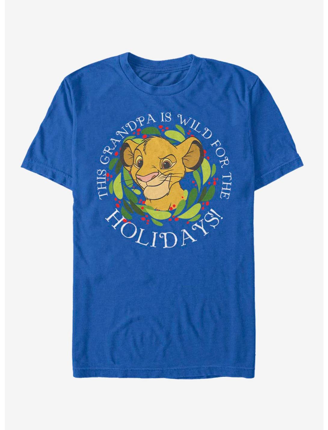 Disney The Lion King Grandpa Holiday T-Shirt, ROYAL, hi-res