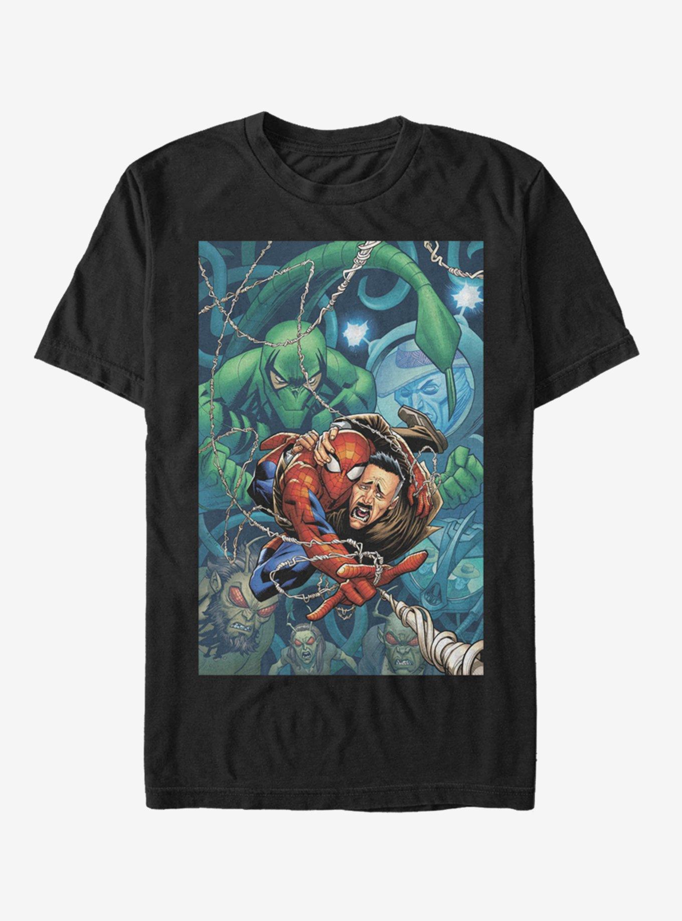 Marvel Spider-Man Escape T-Shirt, BLACK, hi-res