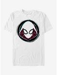 Marvel Spider-Man Spider-Gwen Badge T-Shirt, WHITE, hi-res