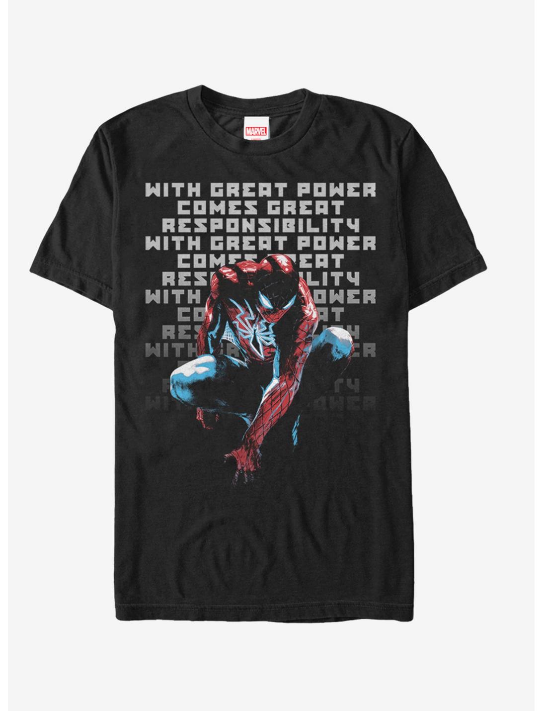 Marvel Spider-Man Responsibility T-Shirt, BLACK, hi-res