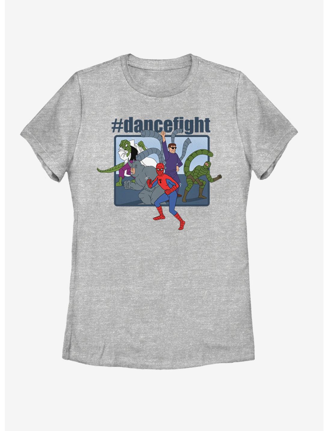 Marvel Spider-Man Dance Fight Womens T-Shirt, ATH HTR, hi-res
