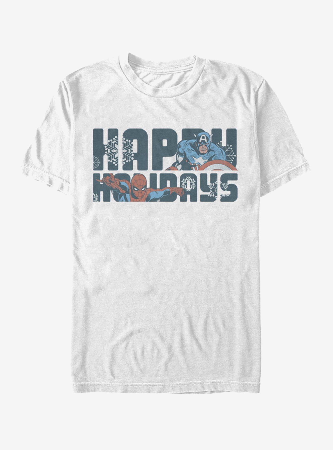 Marvel Spider-Man Happiest Of Holidays T-Shirt, , hi-res