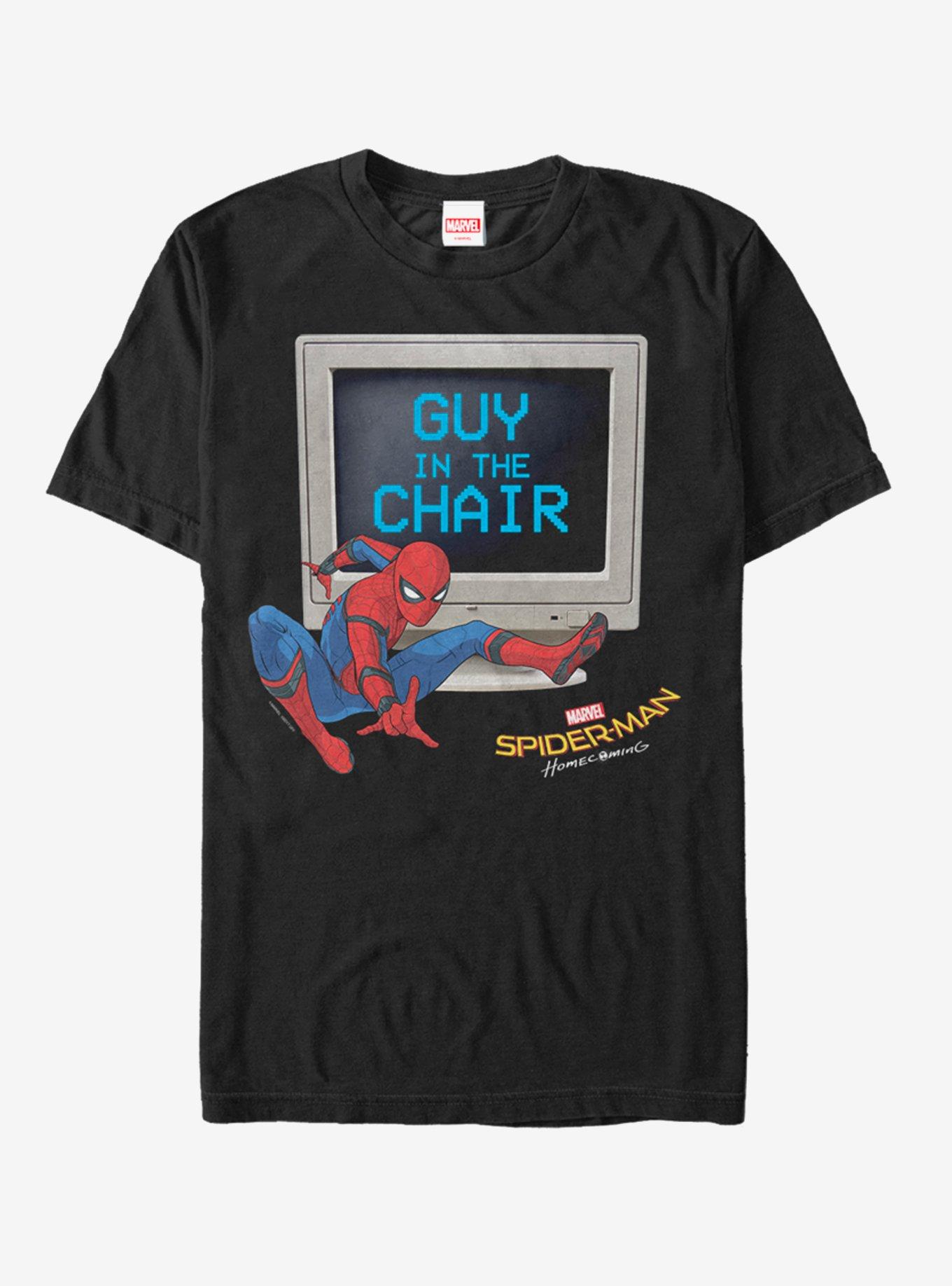 Marvel Spider-Man: Homecoming Guy In The Chair T-Shirt, BLACK, hi-res
