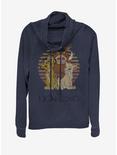 Disney The Lion King Holiday Cowlneck Long-Sleeve Womens Top , NAVY, hi-res