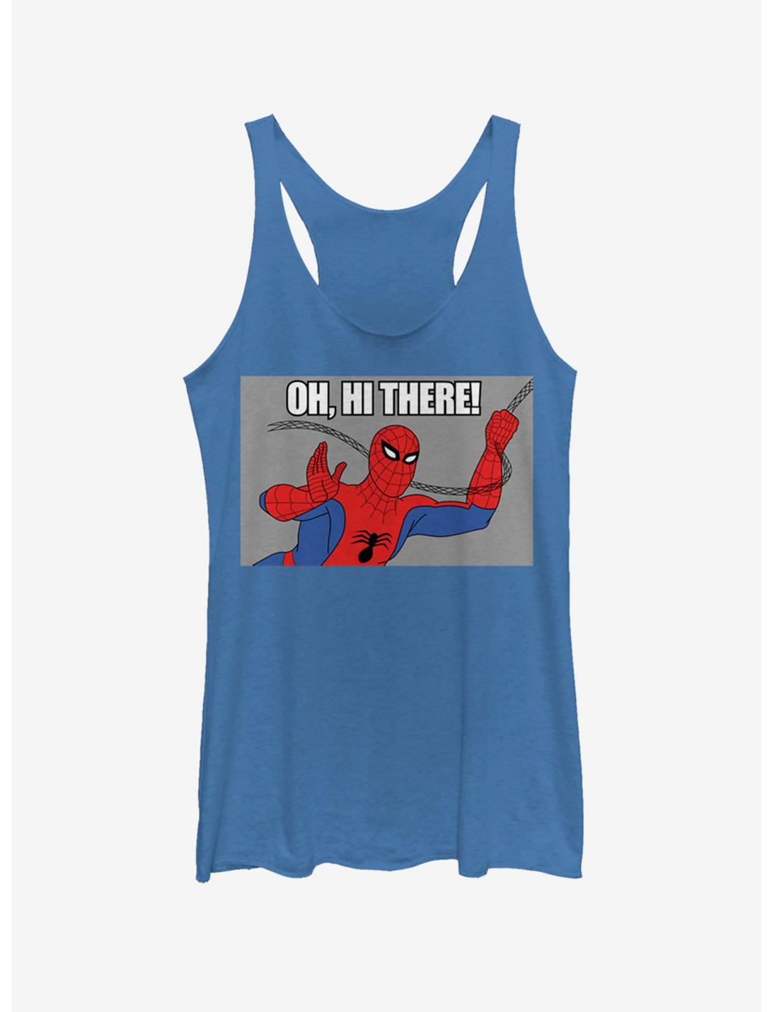 Marvel Spider-Man Oh Hi There Womens Tank Top, ROY HTR, hi-res