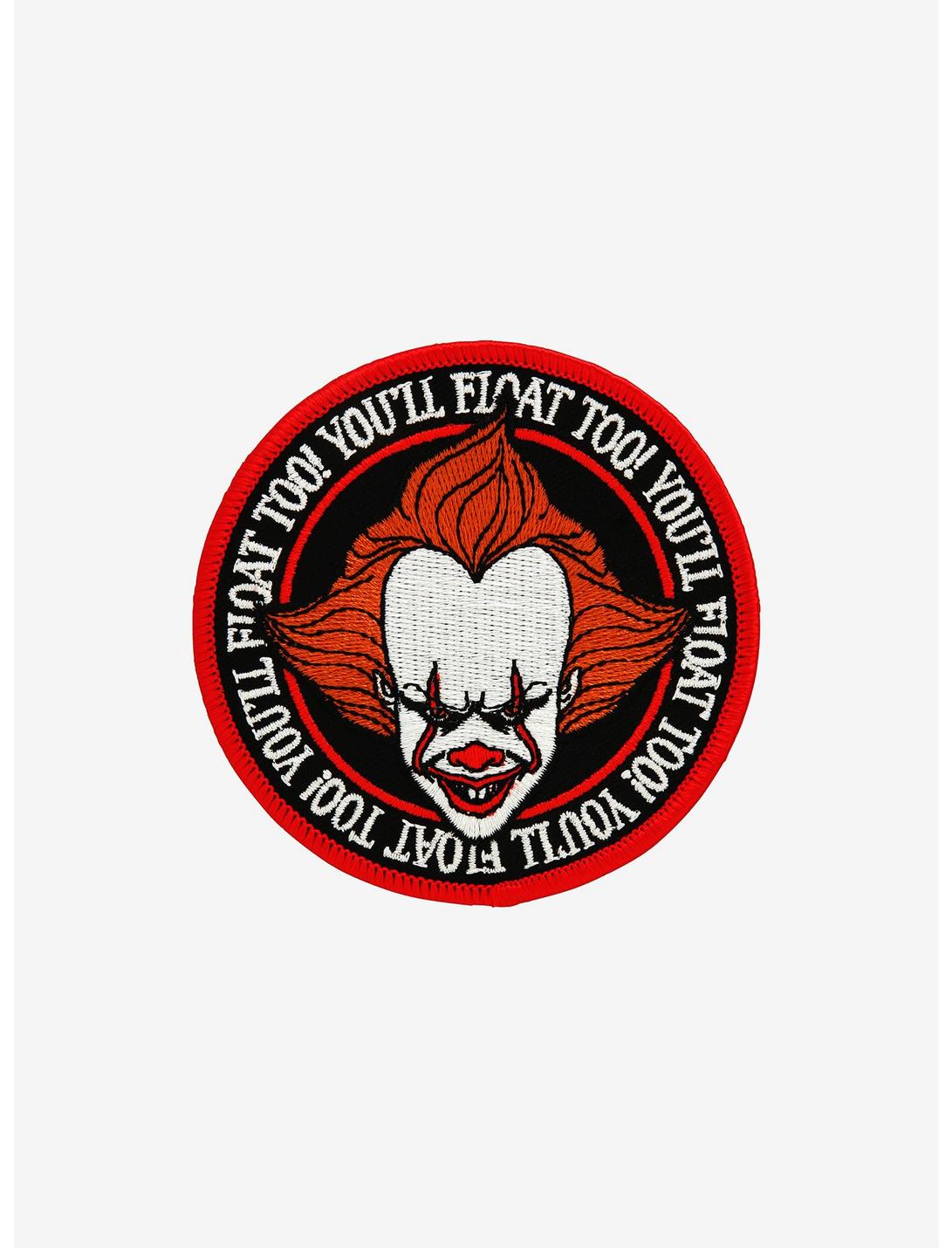 IT Pennywise You'll Float Too Patch, , hi-res