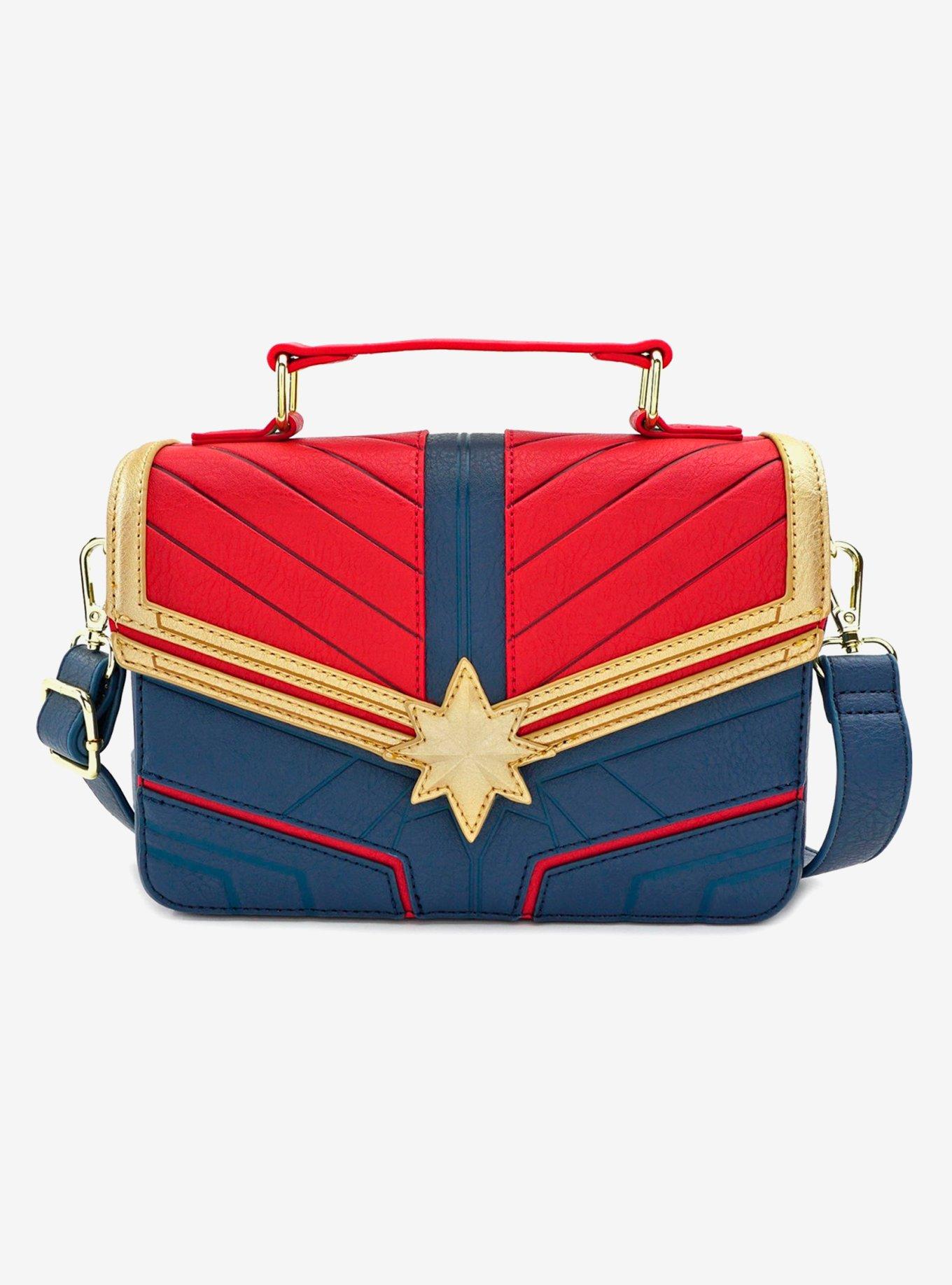 Loungefly Marvel Captain Marvel Crossbody Bag, , hi-res