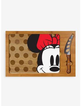 Plus Size Disney Minnie Mouse Icon Glass Top Serving Tray & Knife Set, , hi-res