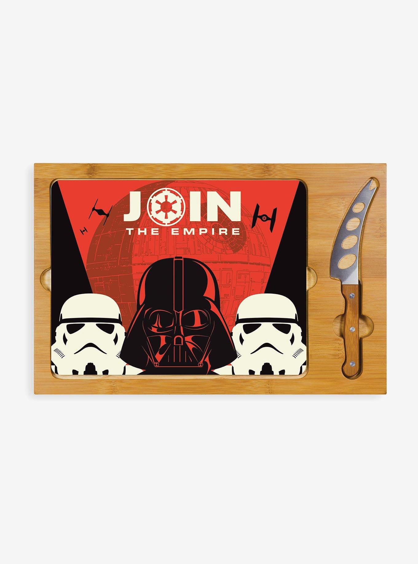 Star Wars Empire Icon Glass Top Serving Tray & Knife Set, , hi-res