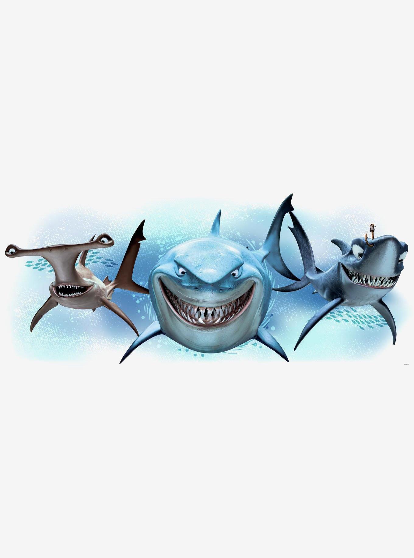 Disney Pixar Finding Nemo Sharks Peel And Stick Giant Wall Decals, , hi-res