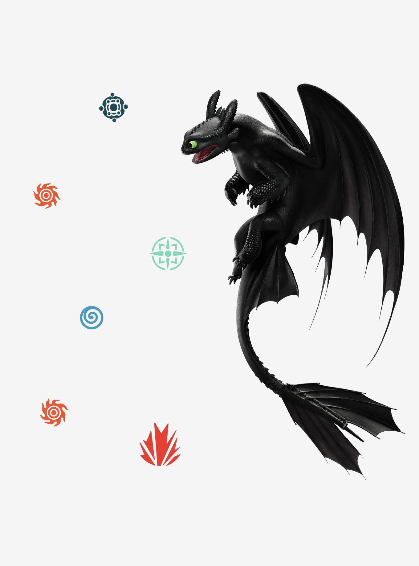 How To Train Your Dragon: The Hidden World Toothless Peel And Stick Giant Wall Decals, , hi-res