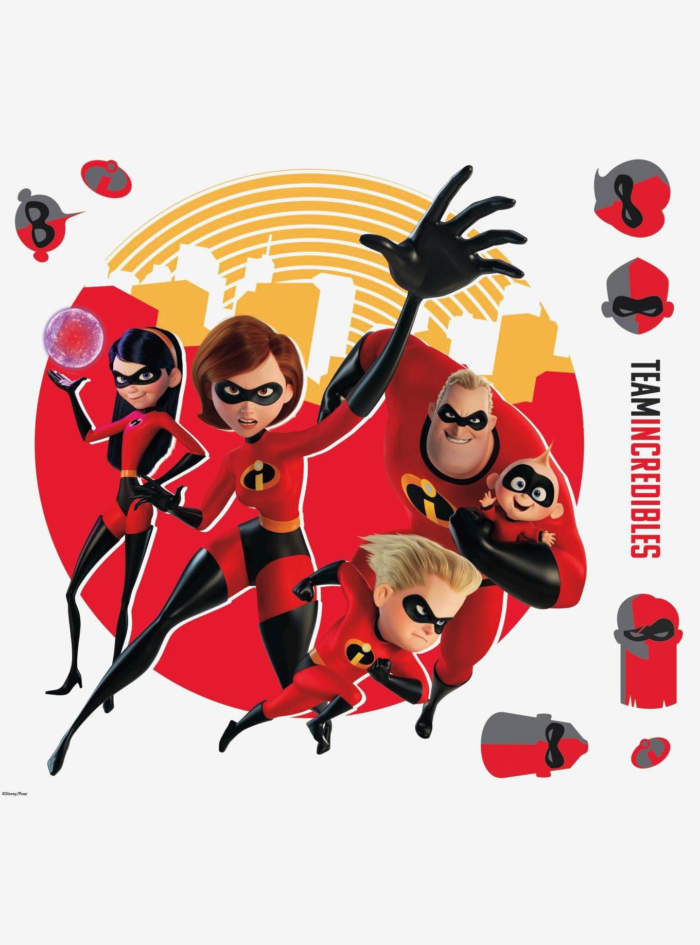 Disney Pixar Incredibles 2 Peel And Stick Giant Wall Decals, , hi-res