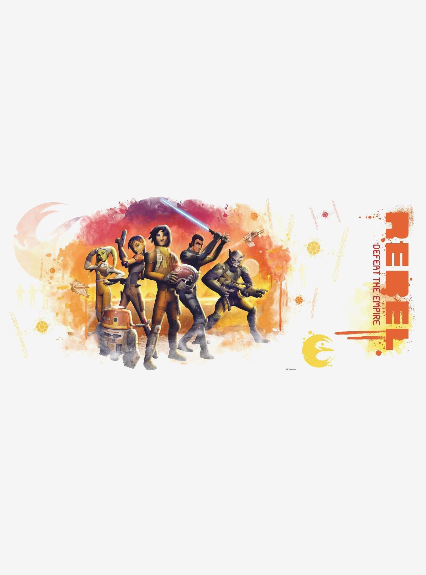Star Wars Rebels Watercolor Peel And Stick Giant Wall Graphix, , hi-res