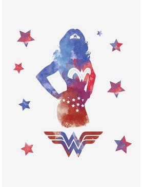 Plus Size DC Comics Wonder Woman Watercolor Peel And Stick Giant Wall Decals, , hi-res
