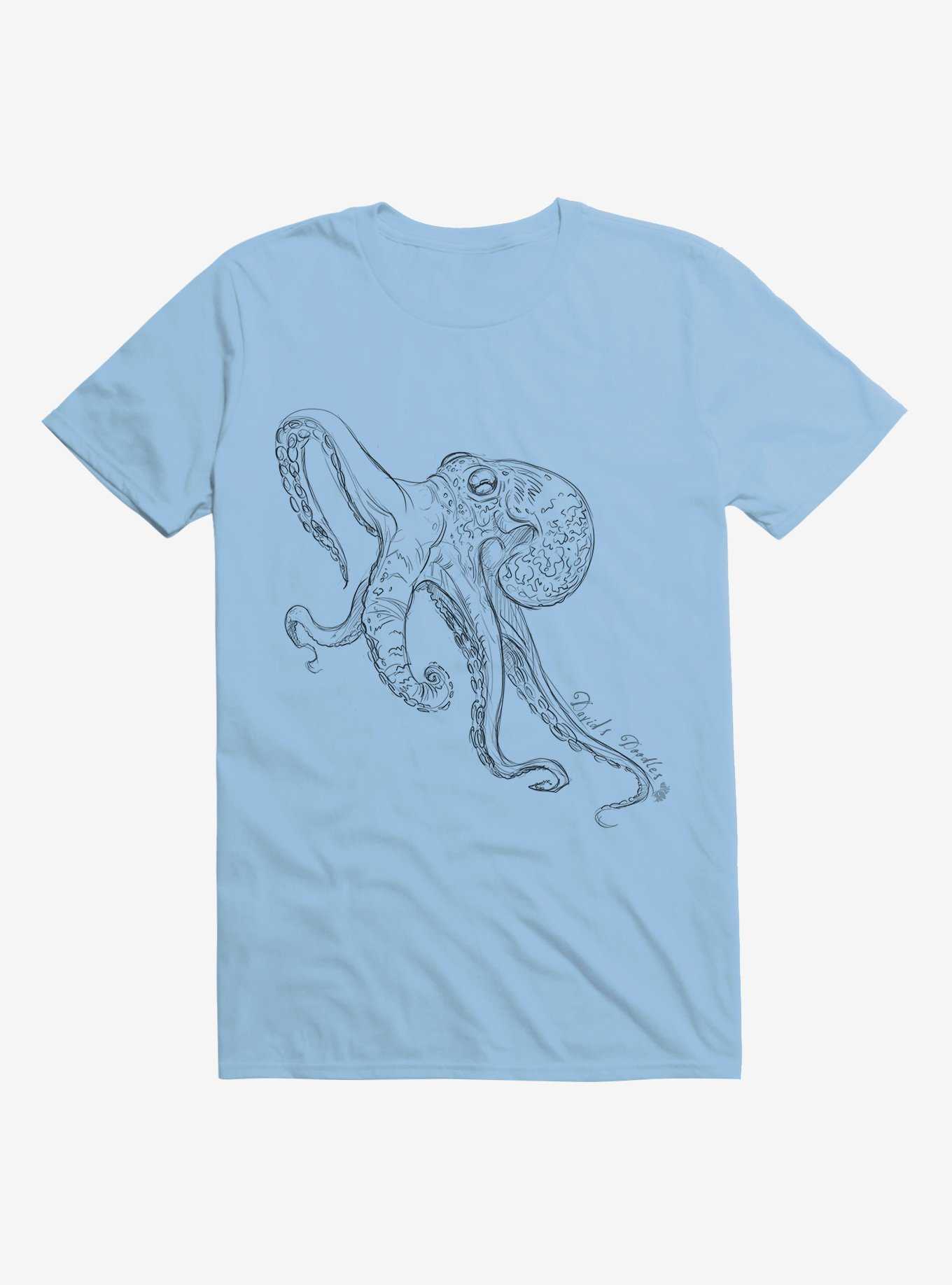 HT Creators: David's Doodles Octopus Line Art T-Shirt, , hi-res