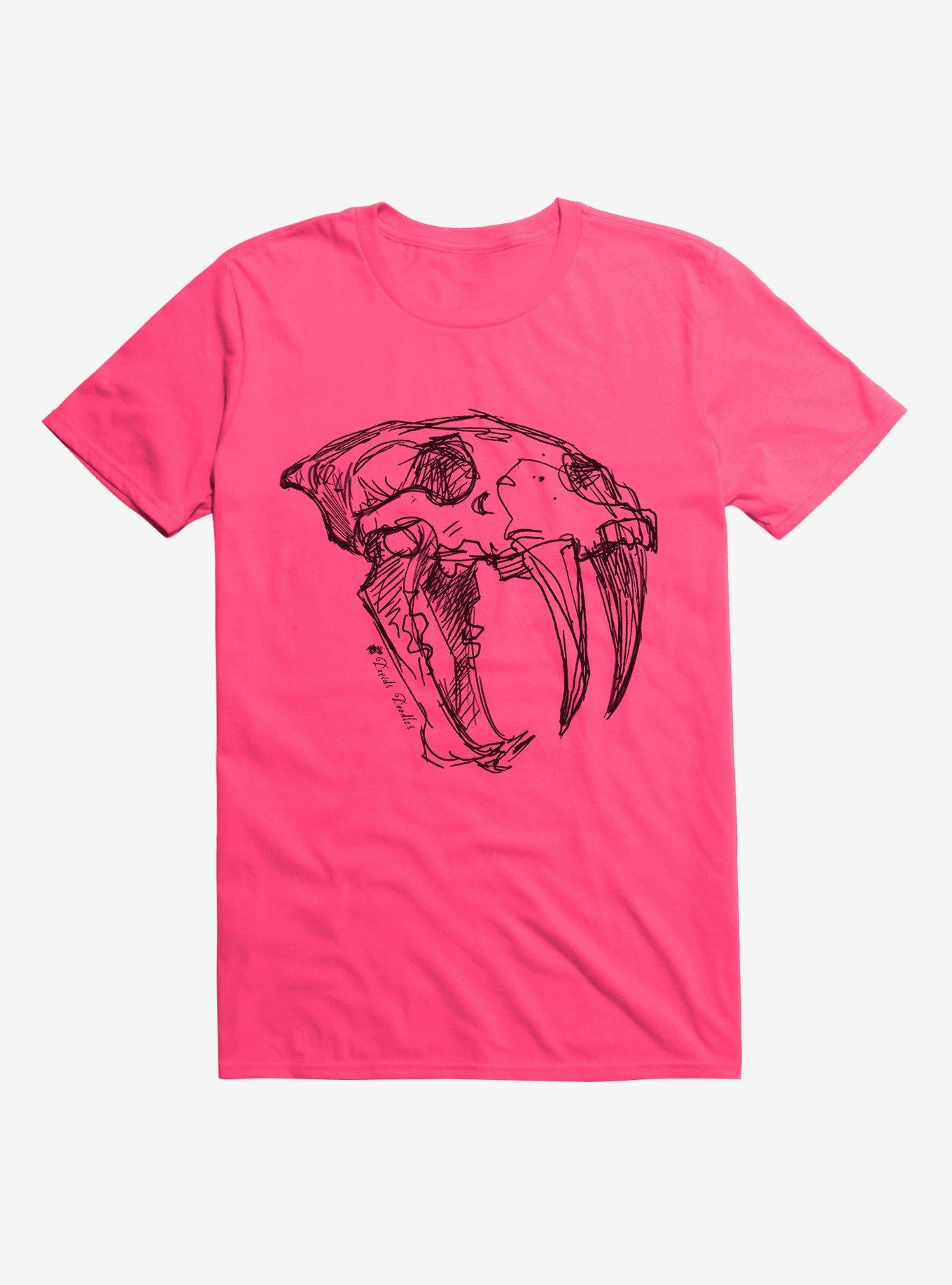 HT Creators: David's Doodles Sabertooth Skull T-Shirt | Hot Topic