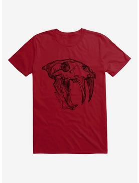 HT Creators: David's Doodles Sabertooth Skull T-Shirt, , hi-res
