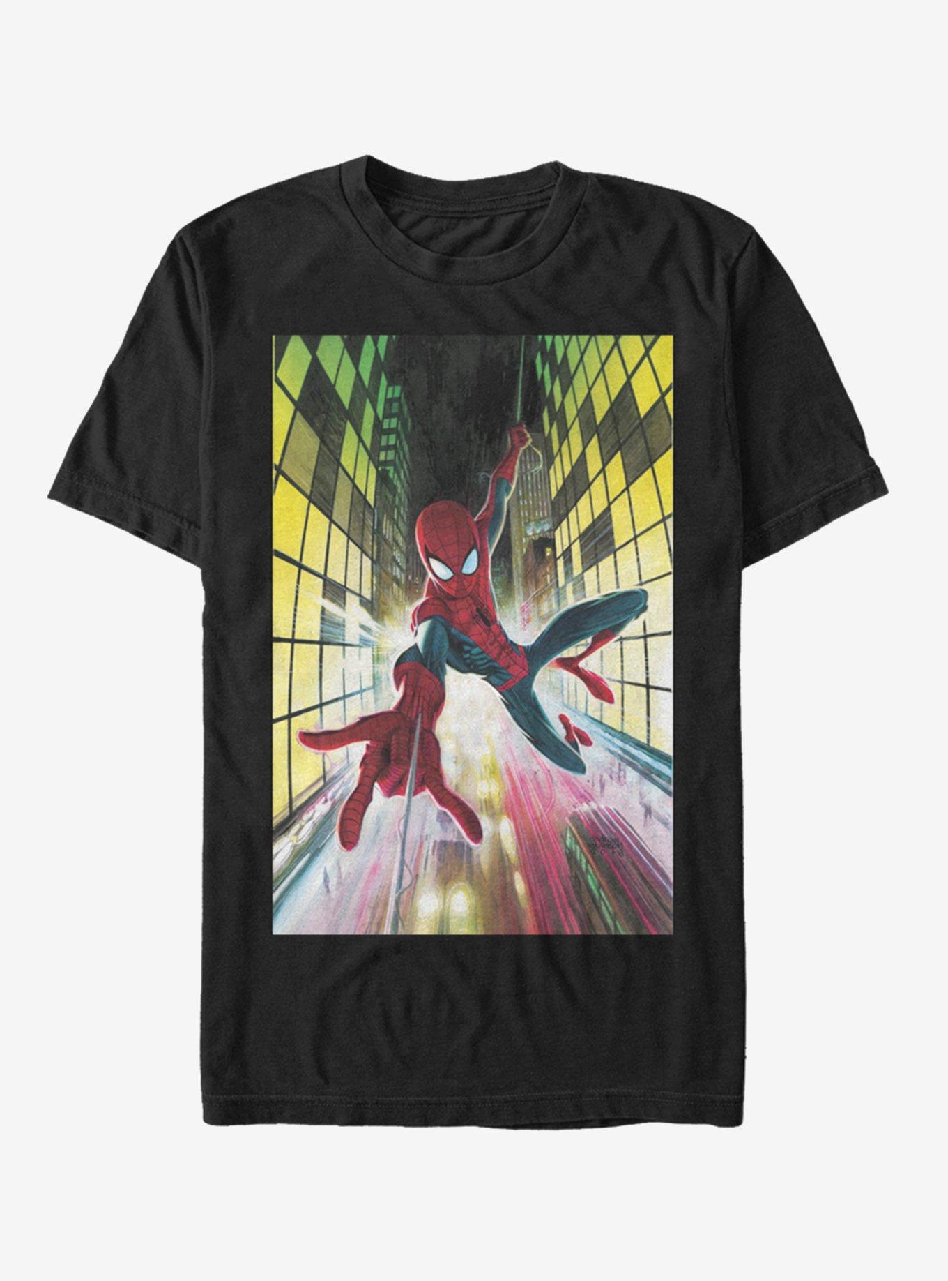 Marvel Spider-Man Swinging Spider-Man T-Shirt, , hi-res