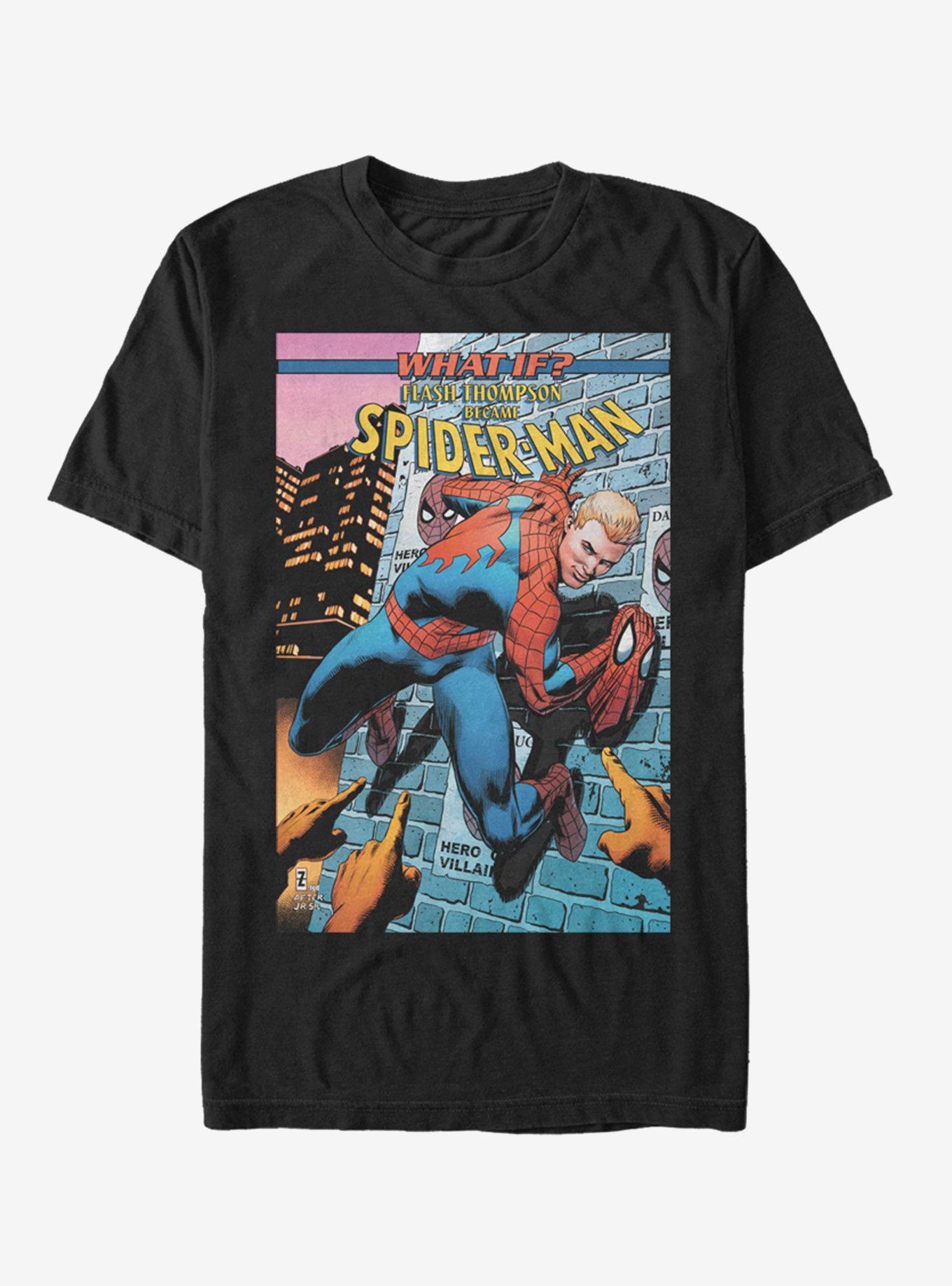 Marvel Spider-Man Flash Thompson T-Shirt, BLACK, hi-res