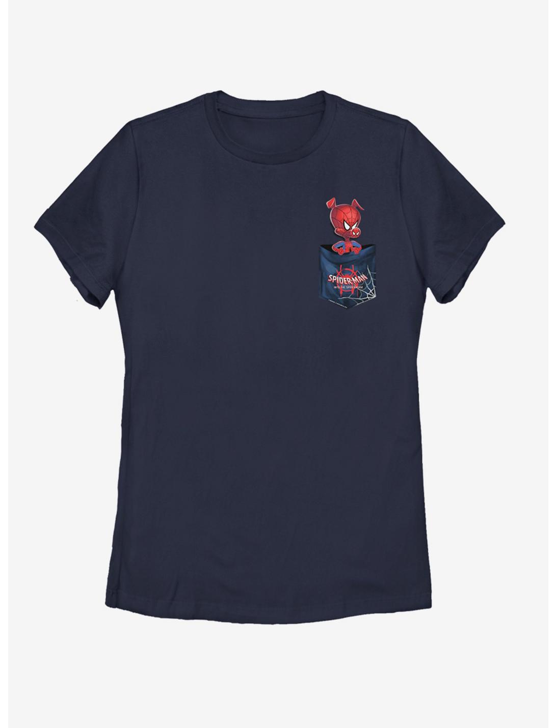 Marvel Spider-Man Spider Ham Womens T-Shirt, NAVY, hi-res