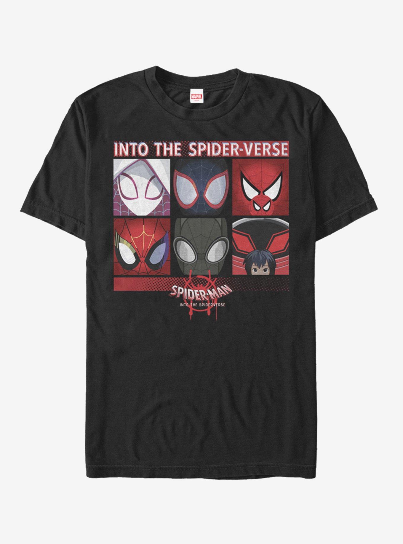 Marvel Spider-Man Six Up T-Shirt, BLACK, hi-res