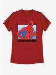 Marvel Spider-Man #Yourewelcome Womens T-Shirt, RED, hi-res