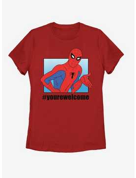 Marvel Spider-Man #Yourewelcome Womens T-Shirt, , hi-res