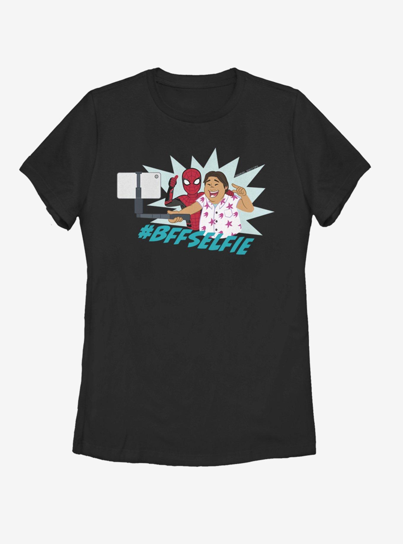Marvel Spider-Man Selfie Womens T-Shirt, BLACK, hi-res