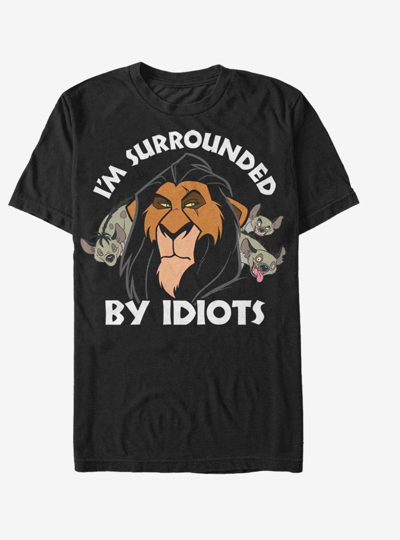 Disney The Lion King Scar Surrounded By Idiots T-Shirt, , hi-res