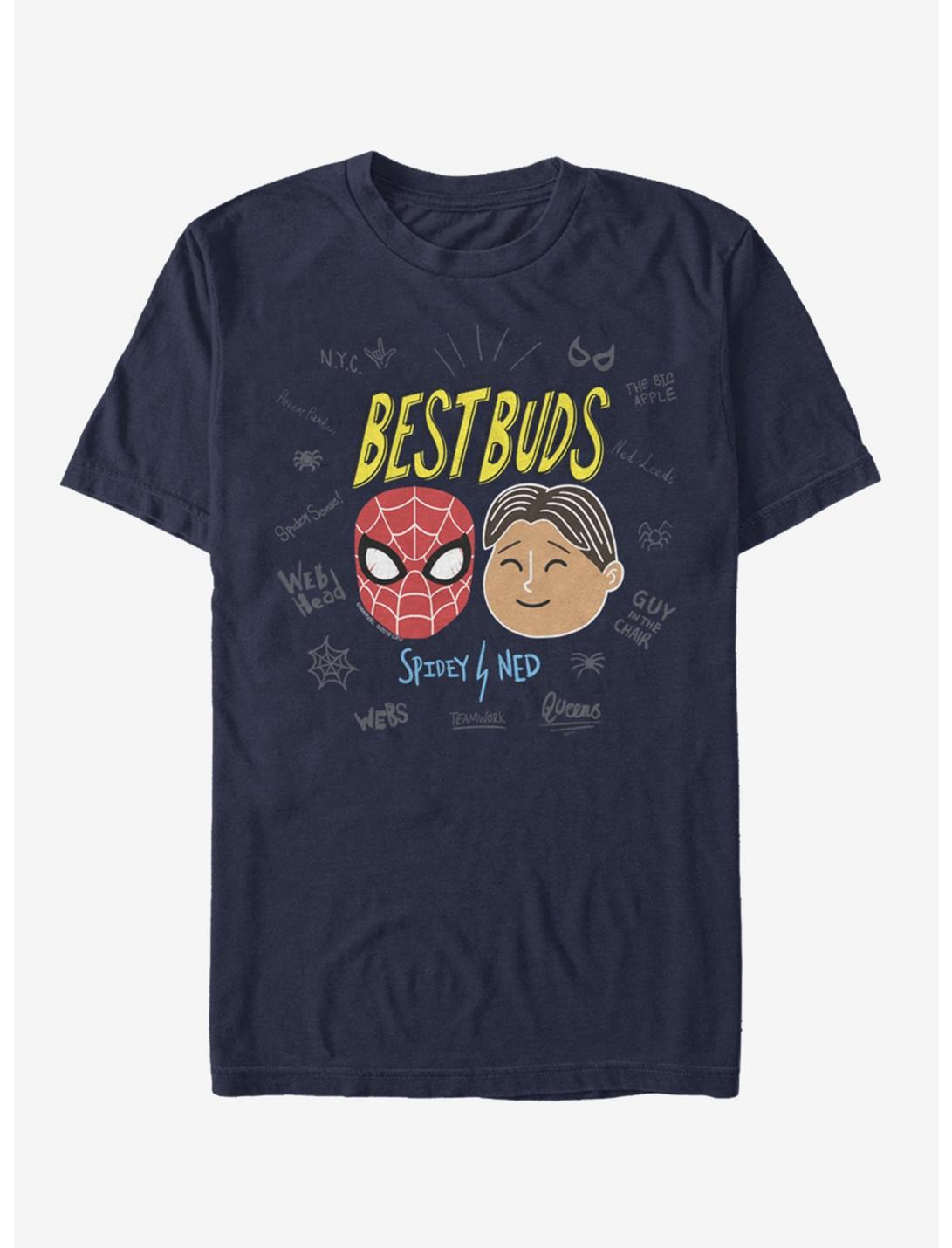 Marvel Spider-Man: Far From Home Best Buds T-Shirt, NAVY, hi-res
