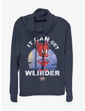 Marvel Spider-Man It Can Get Weirder Spider-Ham Cowlneck Long-Sleeve Womens Top , , hi-res