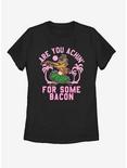 Disney The Lion King Bacon Achin Womens T-Shirt, BLACK, hi-res
